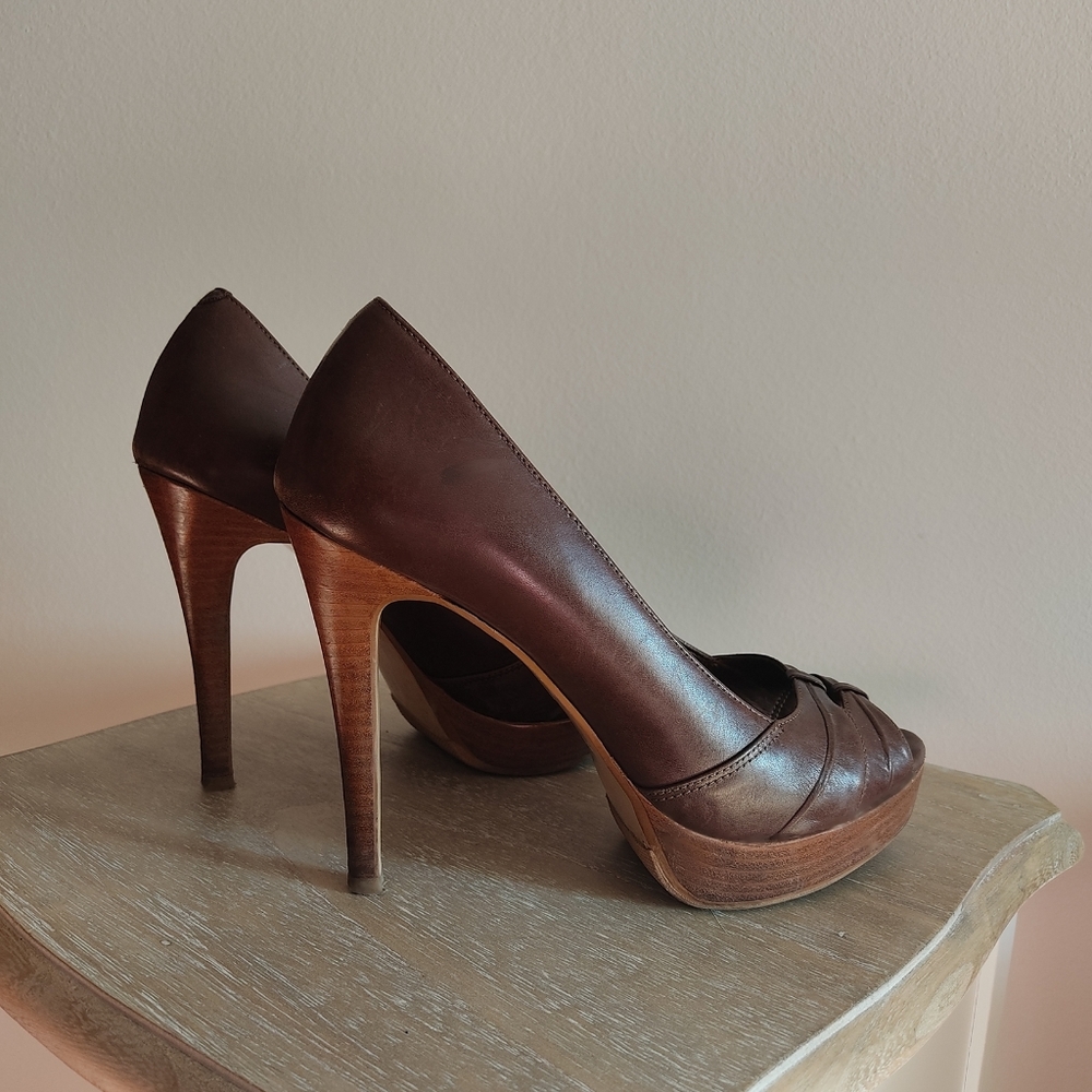 ALDO leather sandals heels